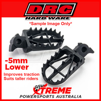 50mm Wide Foot Pegs -5mm Lower Yamaha YZ125 1999-2018, DRC D48-02-406