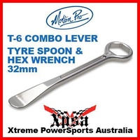 Motion Pro 10" T-6 Combo Lever 32mm Hex Box Wrench & Tyre Spoon 08-080289