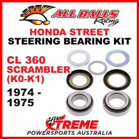 22-1011 Honda CL360 Scrambler K0-K1 1974-1975 Steering Head Stem Bearing Kit