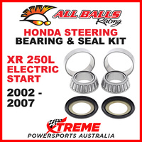 22-1021 Honda XR250L Elec Start 2002-2007 Steering Head Stem Bearing & Seal Kit