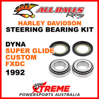 22-1032 HD Dyna Super Glide Custom FXDC 1992 Steering Head Stem Bearing Kit