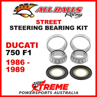 All Balls Ducati 750F1 750 F1 1986-1989 Steering Bearing Kit 22-1062