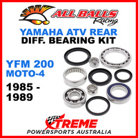 25-2030 Yamaha YFM 200 Moto-4 85-89 ATV Rear Differential Bearing & Seal Kit