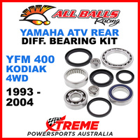 25-2030 Yamaha YFM 400 Kodiak 4WD 93-04 ATV Rear Differential Bearing & Seal Kit