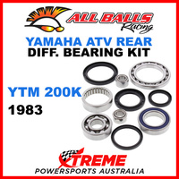 All Balls 25-2030 Yamaha YTM 200K 1983 ATV Rear Differential Bearing & Seal Kit