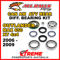 25-2068 Can Am Outlander MAX 650 XT 4x4 06-09 ATV Rear Differential Bearing Kit