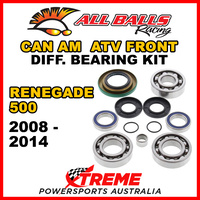 25-2069 Can Am Renegade 500 2008-2014 ATV Front Differential Bearing Kit