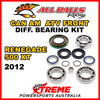 25-2069 Can Am Renegade 500 XT 2012 ATV Front Differential Bearing Kit