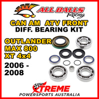 25-2069 Can Am Outlander MAX 800 XT 4x4 2006-08 Front Differential Bearing Kit