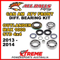 25-2069 Can Am Outlander MAX 1000 STD 4x4 2013-14 Front Differential Bearing Kit