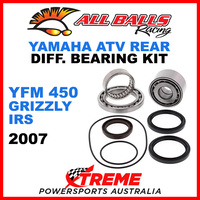 25-2097 Yamaha YFM 450 Grizzly IRS 2007 ATV Rear Differential Bearing Kit