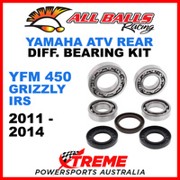 25-2099 Yamaha YFM 450 Grizzly IRS 11-14 ATV Rear Differential Bearing Kit