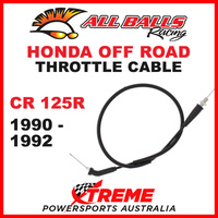 ALL BALLS 45-1200 MX HONDA THROTTLE CABLE CR125R CR 125R 1990-1992 DIRT BIKE