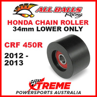 MX 34mm Lower Chain Roller Kit Honda CRF450R CRF 450R 2012-2013 Dirt Bike, All Balls 79-5015