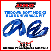 DRC PAIR TIE DOWN SOFT HOOKS BLUE LOOP ATTACHMENT COMPENSATOR MX DIRT BIKE MOTO D36-05-010