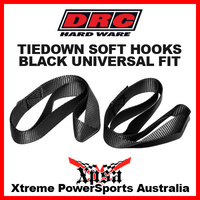 DRC PAIR TIE DOWN SOFT HOOKS BLACK LOOP ATTACHMENT COMPENSATOR MX DIRT BIKE MOTO D36-05-020