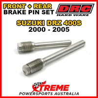 DRC For Suzuki DRZ400S DRZ 400S 2000-05 Front Rear Stainless Brake Pins D58-33-201