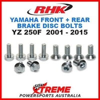 RHK FRONT + REAR HEAVY DUTY BRAKE DISC BOLTS YAMAHA YZ250F YZF250 2001-2015 MOTO