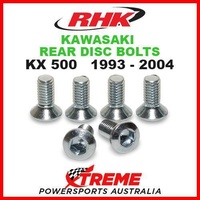 RHK MX REAR HEAVY DUTY BRAKE DISC BOLT SET KAWASAKI KX500 KX 500 1993-2004 MOTO