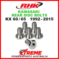 RHK MX REAR HEAVY DUTY BRAKE DISC BOLT SET KAWASAKI KX60 KX65 KX 60 65 1992-2015