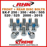 RHK FRONT + REAR H/DUTY BRAKE DISC BOLTS KTM SXF 250 350 450 505 520 525 00-2015