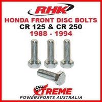 RHK FRONT HEAVY DUTY BRAKE DISC BOLT SET HONDA CR125 CR250 CR 125 250 1988-1994