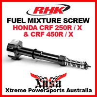 RHK FUEL MIXTURE SCREW KEIHIN FCR CARB CARBY BLACK HONDA CRF 250R 250X 450R 450X