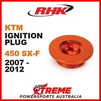 RHK MX OEM REPLACEMENT IGNITION PLUG COVER ORANGE SXF SX-F 450 450SXF 2007-2012