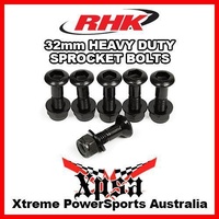 PACK OF 6 RHK 32mm BLACK HEAVY DUTY SPROCKET BOLTS MOTOCROSS DIRT BIKE MX