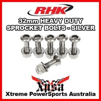 PACK OF 6 RHK 32mm SILVER HEAVY DUTY SPROCKET BOLTS MOTOCROSS DIRT BIKE MX