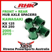 RHK REPLACEMENT HUB AXLE SPACER FRONT REAR KX 125 250 KX125 KX250 06-2010 GREEN