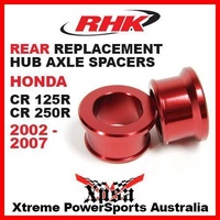 RHK REPLACEMENT AXLE SPACER REAR HONDA CR125 CR 125 CR250 CR 250 2002-2007 RED