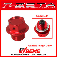 Red Magnetic Drain Bolt M10X15-P1.25 Yamaha YZ125X 2017-2018, Zeta ZE58-1223