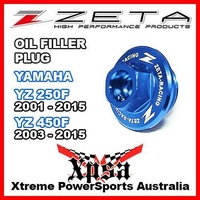 ZETA OIL FILLER PLUG BLUE YAMAHA YZ 250F YZ250F 01-2015 YZ 450F YZ450F 03-2015