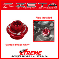 Red Oil Filler Plug For Suzuki RM85 2001-2017, Zeta ZE89-2210