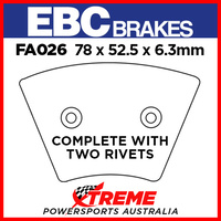 Harley Davidson FX/FXE EBC Organic Front Brake Pads FA026