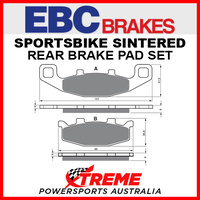 EBC Kawasaki GPX600R ZX600 1988-1990 Sportsbike Sintered Rear Brake Pad FA129HH