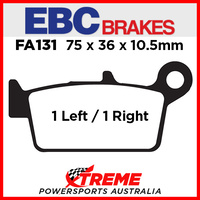 EBC TM MX 450 F 4T 2004 Onwards Organic Carbon Rear Brake Pad FA131TT