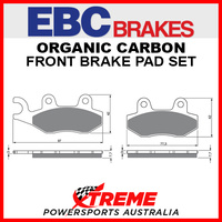 EBC Can-Am Commander 1000 12-13 Organic Carbon Right Front Brake Pad FA135TT