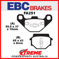 Husqvarna CR 125 1991 EBC Organic Rear Brake Pads, FA251