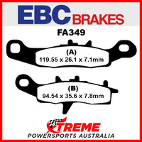 Kawasaki KVF650 Brute Force 4x4 05-11 EBC Sintered Copper Front Right Brake Pads, FA349R