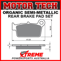 Motor Tech Kawasaki KLX250SF Super Motard 11-12 Semi-Metallic Rear Brake Pad FA367