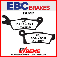 Can Am Outlander 1000 STD 2012 EBC Organic Carbon Rear Brake Pads, FA617TT