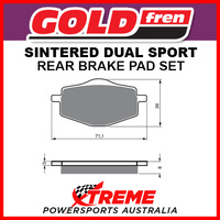 Goldfren Yamaha YZ250 1988 Sintered Rear Brake Pad GF018-S3