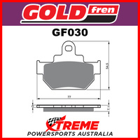 For Suzuki GZ 250 99-01 Goldfren Sintered Off Road Front Brake Pads GF030K5