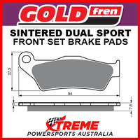 Goldfren SWM RS125R 2016 Sintered Dual Sport Front Brake Pad GF031-S3