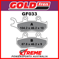 Yamaha XT 600 E 92-03 Goldfren Sintered Dual Sport Front Brake Pad GF033S3