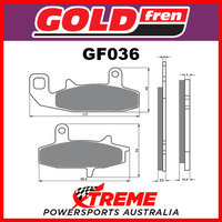 For Suzuki DR 650 RER/RES 94-95 Goldfren Sintered Off Road Front Brake Pads GF036K5