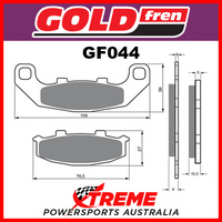 Kawasaki ZXR 250 R 91 Goldfren Sintered Dual Sport Front Brake Pads GF044S3