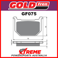 For Suzuki GS 250 TT/TX 80-81 Goldfren Sintered Dual Sport Front Brake Pads GF075S3